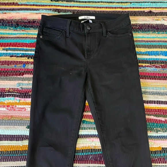 Sam Edelman The Kitten Black  Skinny  Ankle Jeans with Velvet Hemline-#1966 - Picture 7 of 15